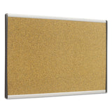Quartet® ARC Frame Cubicle Cork Board, 24 x 14, Tan Surface, Silver Aluminum Frame (QRTARCB2414) Each