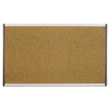 Quartet® ARC Frame Cubicle Cork Board, 24 x 14, Tan Surface, Silver Aluminum Frame (QRTARCB2414) Each