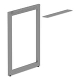 Alera® Alera Open Office Series O-Leg Return Base, Fully Adjustable, 36 to 70.78w x 23.38d x 28.5h, Silver (ALELSRT24GR) Each