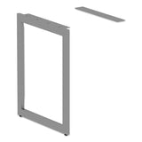 Alera® Alera Open Office Series O-Leg Return Base, Fully Adjustable, 36 to 70.78w x 23.38d x 28.5h, Silver (ALELSRT24GR) Each