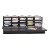 Safco® Onyx Mesh Literature Sorter, 20 Compartments, 19 x 15.25 x 59, Black (SAF7770BL) Each