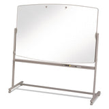 Quartet® Total Erase Reversible Mobile Presentation Easel, Large, 72 x 48, White Surface, Neutral/Beige Steel Frame (QRT3640TE) Each