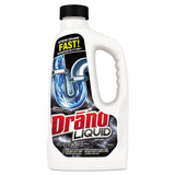 Drano® Liquid Drain Cleaner, 32 oz Safety Cap Bottle, 12/Carton (SJN335712) Case of 12