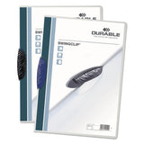 Durable® Swingclip Clear Report Cover, Swing Clip, 8.5 x 11, Black Clip, 25/Box (DBL226301) Box of 25