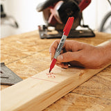 Retractable Permanent Marker, Fine Bullet Tip, Red, Dozen (SAN32702) 1 Dozen