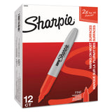 Sharpie® Super Permanent Marker, Fine Bullet Tip, Red, Dozen (SAN33002) 1 Dozen