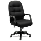 HON® Pillow-Soft 2090 Series Executive High-Back Swivel/Tilt Chair, Supports Up to 300 lb, 17" to 21" Seat Height, Black (HON2091CU10T) Each
