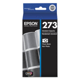 Epson® T273120-S (273) Claria Ink, 210 Page-Yield, Photo Black (EPST273120S) Each