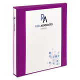 Avery® Durable View Binder with DuraHinge and Slant Rings, 3 Rings, 1" Capacity, 11 x 8.5, Purple (AVE17294) Each