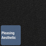 Quartet® Oval Office Fabric Bulletin Board, 36 x 24, Black Surface (QRT7683BK) Each