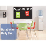 Quartet® Oval Office Fabric Board, 48 x 36, Black Surface (QRT7684BK) Each