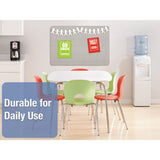 Quartet® Oval Office Fabric Board, 48 x 36, Gray Surface (QRT7684G) Each