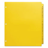 Avery® Heavy-Duty Preprinted Plastic Tab Dividers, 26-Tab, A to Z, 11 x 9, Yellow, 1 Set (AVE23081) Pack of 26