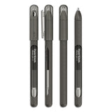 Paper Mate® InkJoy Gel Pen, Stick, Medium 0.7 mm, Black Ink, Smoke Barrel, Dozen (PAP2022985) 1 Dozen