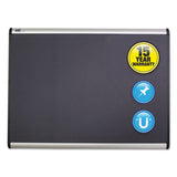 Quartet® Prestige Plus Magnetic Fabric Bulletin Boards, 48 x 36, Gray Surface, Silver Aluminum Frame (QRTMB544A) Each