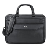 Solo Harrison Briefcase, Fits Devices Up to 15.6", Vinyl, 16.75 x 7.75 x 12, Black (USLCLS3464) Each