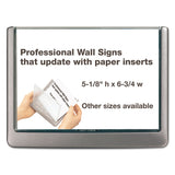 Durable® Click Sign Holder For Interior Walls, 6.75 x 0.63 x 5.13, Gray (DBL497737) Each