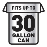 Glad® ForceFlexPlus Drawstring Large Trash Bags, 30 gal, 1.05 mil, 30" x 32", Black, 70/Box (CLO70358) Box of 70