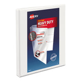 Avery® Heavy-Duty Non Stick View Binder with DuraHinge and Slant Rings, 3 Rings, 0.5" Capacity, 11 x 8.5, White, (5234) (AVE05234) Each