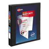 Avery® Heavy-Duty Non Stick View Binder with DuraHinge and Slant Rings, 3 Rings, 1" Capacity, 11 x 8.5, Black, (5300) (AVE05300) Each