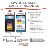 Alera® Occasional Use Studded Chair Mat for Flat Pile Carpet, 45 x 53, Wide Lipped, Clear (ALEMAT4553CFPL) Each