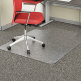 Alera® Occasional Use Studded Chair Mat for Flat Pile Carpet, 36 x 48, Lipped, Clear (ALEMAT3648CFPL) Each