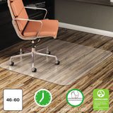 Alera® All Day Use Non-Studded Chair Mat for Hard Floors, 46 x 60, Rectangular, Clear (ALEMAT4660HFR) Each