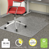 deflecto® EconoMat Occasional Use Chair Mat, Low Pile Carpet, Roll, 36 x 48, Lipped, Clear (DEFCM11112COM) Each