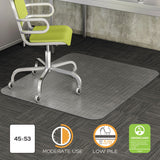 deflecto® DuraMat Moderate Use Chair Mat for Low Pile Carpet, 36 x 48, Rectangular, Clear (DEFCM13142) Each