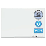 Quartet® Element Framed Magnetic Glass Dry-Erase Boards, 74 x 42, White Surface, Silver Aluminum Frame (QRTG7442E) Each