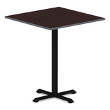 Alera® Reversible Laminate Table Top, Square, 35.38w x 35.38d, Medium Cherry/Mahogany (ALETTSQ36CM) Each