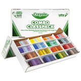 Crayola® Crayon and Ultra-Clean Washable Marker Classpack, 8 Colors, 128 Each Crayons/Markers, 256/Box (CYO523348) Box of 256