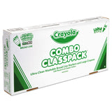 Crayola® Crayon and Ultra-Clean Washable Marker Classpack, 8 Colors, 128 Each Crayons/Markers, 256/Box (CYO523348) Box of 256