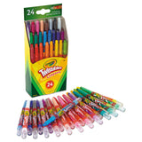 Crayola® Twistables Mini Crayons, 24 Colors/Pack (CYO529724) Pack of 24