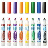 Crayola® Ultra-Clean Washable Markers, Broad Bullet Tip, Assorted Colors, 8/Pack (CYO587808) Set of 8