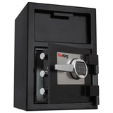 FireKing® Depository Security Safe, 2.72 cu ft, 24w x 13.4d x 10.83h, Black (FIRSB2414BLEL) Each