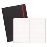 Black n' Red™ Flexible Cover Casebound Notebooks, SCRIBZEE Compatible, 1-Subject, Wide/Legal Rule, Black Cover, (71) 8.25 x 5.75 Sheets (JDK400065000) Each