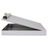 Saunders Redi-Rite Aluminum Storage Clipboard, 1" Clip Capacity, Holds 8.5 x 11 Sheets, Silver (SAU11017) Each