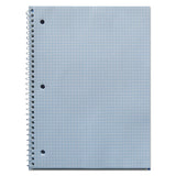 Universal® Wirebound Notebook, 1-Subject, Quadrille Rule (4 sq/in), Black Cover, (70) 10.5 x 8 Sheets (UNV66630) Each