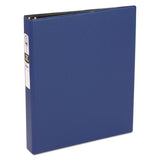 Avery® Economy Non-View Binder with Round Rings, 3 Rings, 1" Capacity, 11 x 8.5, Blue, (3300) (AVE03300) Each