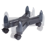 Kelly Computer Supply Computer Stand with Locking Wheels, Supports 40 lb, 3 x 16.5 x 4.5, Black (KCS10870)