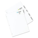 Avery® Big Tab Printable Large White Label Tab Dividers, 5-Tab, 11 x 8.5, White, 20 Sets (AVE14440) Box of 20
