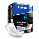 Attends® Male Guard Bladder Control Pad 12-1/2 Inch Length Heavy Absorbency Polymer Core One Size Fits Most (1039121_BG) 20/BG