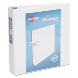 Avery® Showcase Economy View Binder with Round Rings, 3 Rings, 2" Capacity, 11 x 8.5, White (AVE19701) Each