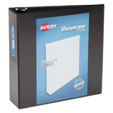 Avery® Showcase Economy View Binder with Round Rings, 3 Rings, 3" Capacity, 11 x 8.5, Black (AVE19750) Each
