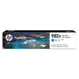 HP HP 982X, (T0B27A) High-Yield Cyan Original PageWide Cartridge (HEWT0B27A) Each