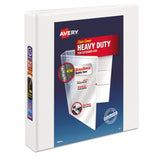 Avery® Heavy-Duty View Binder with DuraHinge and One Touch EZD Rings, 3 Rings, 1.5" Capacity, 11 x 8.5, White (AVE79195) Each