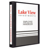 Avery® Heavy-Duty View Binder with DuraHinge and One Touch EZD Rings, 3 Rings, 1" Capacity, 11 x 8.5, Black (AVE79699) Each