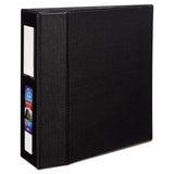Avery® Heavy-Duty Non-View Binder with DuraHinge, Three Locking One Touch EZD Rings and Spine Label, 4" Capacity, 11 x 8.5, Black (AVE79994) Each