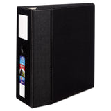 Avery® Heavy-Duty Non-View Binder, DuraHinge, Three Locking One Touch EZD Rings, Spine Label, Thumb Notch, 5" Cap, 11 x 8.5, Black (AVE79996) Each